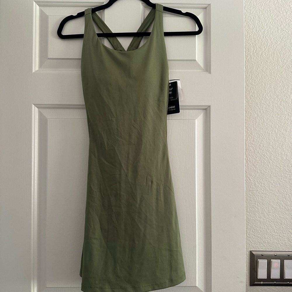 Olive green workout dress